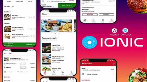 Ionic 7+ From Beginner to Advanced - Build Food Delivery App